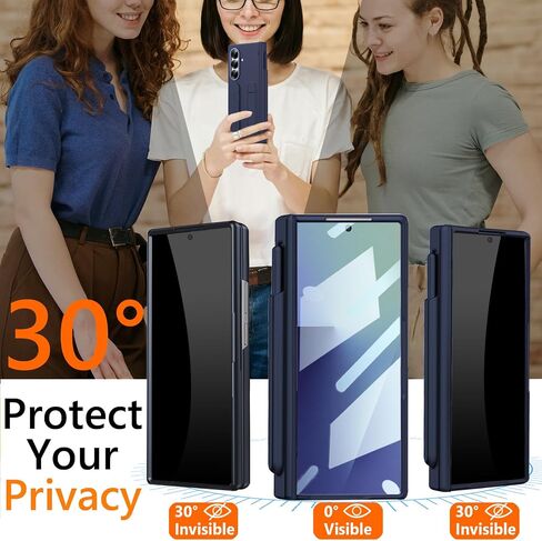 حزام الإصبع لـ Samsung Galaxy Z Fold 7 Case with S Pen Holder & Stylus ، Z Fold 7 حالة حزام يدوية مدمجة in Kuwait