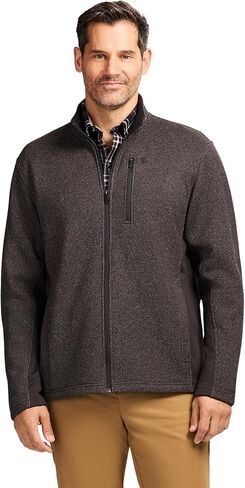 IZOD Mens Shaker Fleece Full Zip Jacket in Saudi Arabia