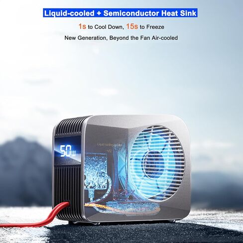 Phone Cooler for Gaming, 48W Magnetic Cell Phone Radiator with Low Noise Liquid Cooling Semiconductor Heatsink for iPhone MagSafe Series/Android/iPad/Tablet/Switch, (Version 5.0) Beyond Phone Fan in Saudi Arabia