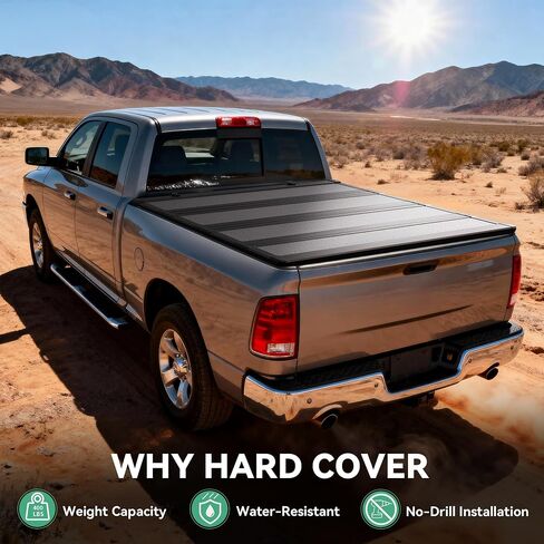 Soft Quad-fold Tonneau Cover Fit for Ford F-150 F150 2015-2025, Fleetside 5.5 Ft Bed in Kuwait