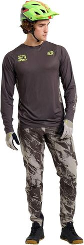 Troy Lee Designs - Skyline LS Jersey; SCRUBLAND Black LG in Saudi Arabia