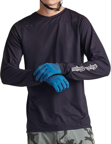 Troy Lee Designs - Skyline LS Jersey; SCRUBLAND Black LG in Saudi Arabia