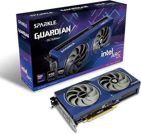 Intel Arc B580 Titan OC, 12GB GDDR6, Torn Cooling 2.0, Axial Fan, Breathing Light, Metal Backplate, SB580T-12GOC in Kuwait