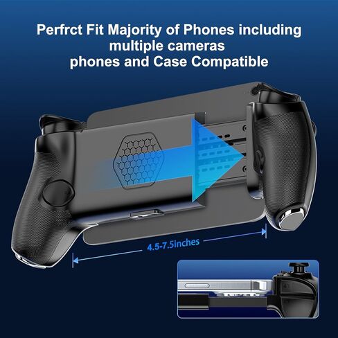 controller وحدة تحكم لعبة Bluetooth في Switch/iPhone/Android - Hall Effect Mownstick & Triggers - متوافقة مع Zenless Zero Zero ، Genshin Impact ، Call of Duty Mobile - جهاز تحكم الهاتف المريح in Kuwait