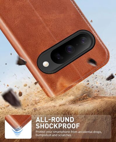 Ocase متوافق مع Google Pixel 10 و Google Pixel 10 Pro Wallet Case ، PU Leather Flip Folio Case مع حاملي البطاقات RFID Forcing Kickstand [Shockproof TPU Inner Shell] 2025 ، Black in Saudi Arabia