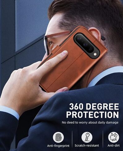 Ocase متوافق مع Google Pixel 10 و Google Pixel 10 Pro Wallet Case ، PU Leather Flip Folio Case مع حاملي البطاقات RFID Forcing Kickstand [Shockproof TPU Inner Shell] 2025 ، Black in Saudi Arabia