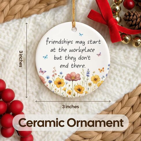 NewEleven Thank You Gifts for Women, Men - Teacher Appreciation Gifts, Thank You Ornaments for Coworkers, Boss, Employee - Teacher Christmas Ornament from Student, Kids - Christmas Ornament in Kuwait