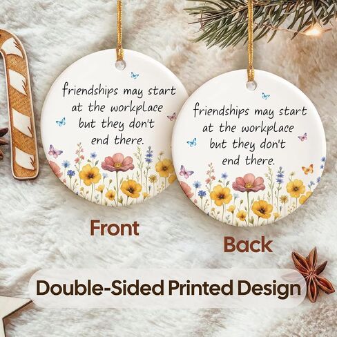 NewEleven Thank You Gifts for Women, Men - Teacher Appreciation Gifts, Thank You Ornaments for Coworkers, Boss, Employee - Teacher Christmas Ornament from Student, Kids - Christmas Ornament in Kuwait