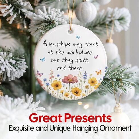 NewEleven Thank You Gifts for Women, Men - Teacher Appreciation Gifts, Thank You Ornaments for Coworkers, Boss, Employee - Teacher Christmas Ornament from Student, Kids - Christmas Ornament in Kuwait