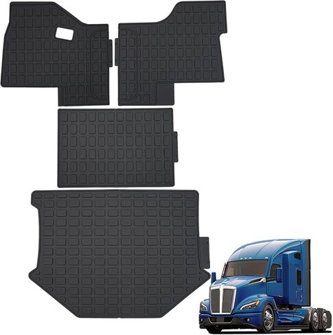 سجادات أرضية متوافقة مع بطانة البضائع 2008-2017 Freightliner Cascadia TPE لجميع أحوال الطقس لملحقات Cascadia 2016 in Kuwait