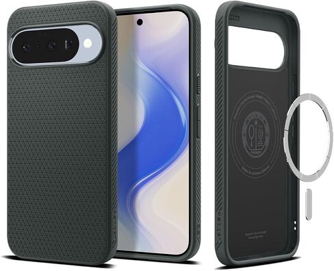 Spigen for Pixel 10/10 Pro Case ، Liquid Air Magfit (2025) [مصمم لـ PixelsNap ، متوافق مع ملحقات Magsafe] - أسود غير لامع in Saudi Arabia