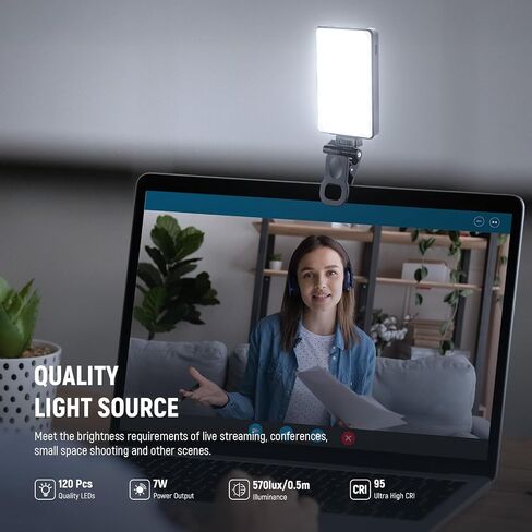 أساسيات Neewer LED Selfie & Tattoo Light متوافق مع iPhone ، مقطع على مرشح CPL/حامل حامل/حامل الهاتف ، ملء الإضاءة إزالة الانعكاس للفنون الفنية للتصوير الفوتوغرافي in Kuwait