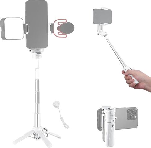 Neewer Mini Desktop Selfie Stick Trans Tripod متوافق مع iPhone GoPro Insta360 DJI مع محور مركزي مركزي مرتفع 360 درجة ، الكاميرا المكتبية الصغيرة المحمولة كاميرا ويب كاميرا خلوية. in Saudi Arabia