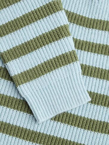 CIDER Women's Striped Quarter Zip Pullover Sweater Mock Neck Knit Fall Fashion Casual Sweater in Saudi Arabia