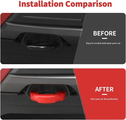 Front Bumper Tow Hook Covers 2Pcs Compatible with 2009-2025 Ford F150 Exterior Accessories(Black,Style B) in Saudi Arabia