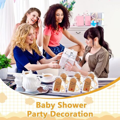 60 قطعة من فتاحات زجاجات استحمام الأطفال من بوبين مع أكياس الأورجانزا وبطاقات الشكر - هدايا إرجاع مثالية للضيوف! in Kuwait