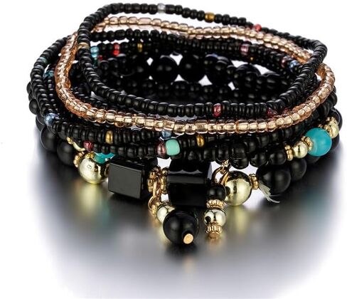 Bohemian Handmade Beaded Tassels Bracelets | Ethnic Style Foot Jewelry with Turquoise Beads | Adjustable Chain for Women Beach Summer Accessories in Saudi Arabia