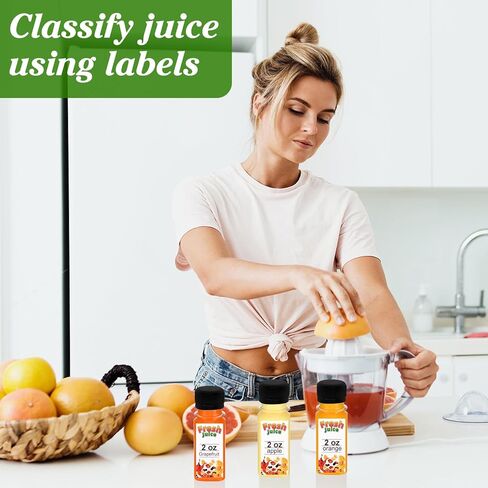 100 Pack 2 oz Small Plastic Shot Bottles with Caps Ginger Shots Bottles for Liquids, Reusable Clear Juice Containers with Scale, Funnels, Stickers for Ginger, Liquids, Beverages in Kuwait