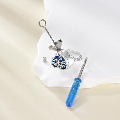 Urn Ring for Ashes Sterling Silver Claddagh/Lotus Ring Cremation Jewelry Gifts Size 7 for Women in Saudi Arabia