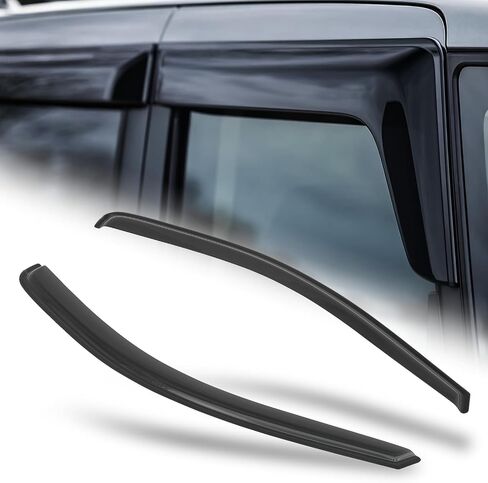 M-AUTO Window Visors Rain Guards Shields Compatible with 97-99 Ford F-250, 97-03 Ford F-150, 2004 Ford F-250, Tape-On, 2 PCs in Kuwait