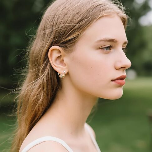 Animal Hoop Earrings Sterling Silver Cute Animal Hoop Earrings Jewelry Gifts for Women in Saudi Arabia