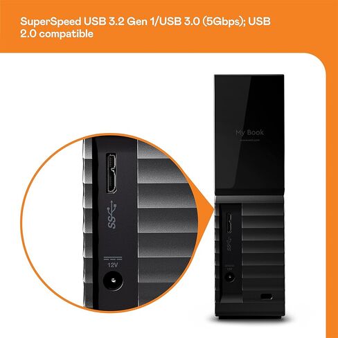 WD 44TB My Book Duo Desktop RAID USB 3.2 Gen 1 External Hard Drive and Auto Backup Software in Saudi Arabia