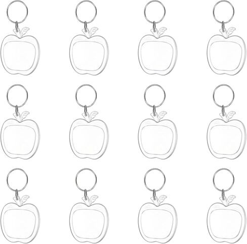 PATIKIL Photo Frame Keyring, Rectangle Acrylic Custom Keychain Personalized DIY Keychains for Souvenir Anniversary Holiday in Saudi Arabia