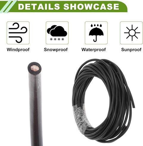 Ground Wire Power Wire 30m Red TC 1 Pcs 10AWG Fully Insulated& Soft Touch Jacket Car Radio, Automotive, Car Speakers Universal in Saudi Arabia