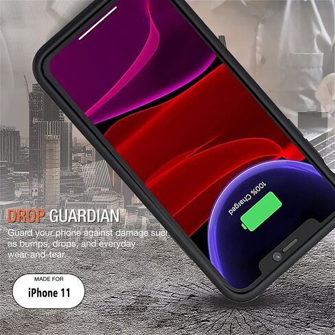 علبة البطارية لـ iPhone 12 mini /13 mini ، تم ترقيتها 6500 مللي أمبير في الساعة قابلة لإعادة الشحن القابلة لإعادة الشحن المتوافقة مع iPhone 12 mini /13 mini (5.4 بوصة) حزمة الشاحن الواقية للبطارية (أسود) in Kuwait