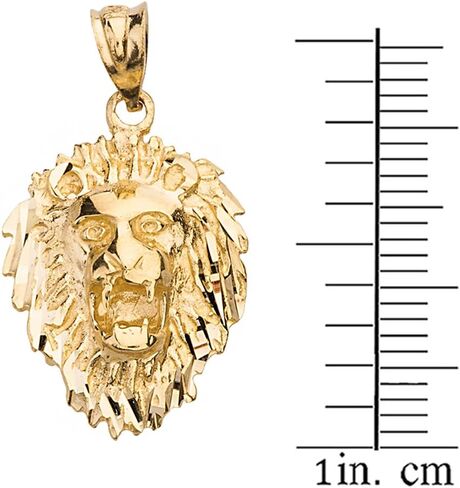 Claddagh Gold Leo Zodiac Sign Charm Roaring Lion Head Pendant (Sterling-Silver) in Saudi Arabia