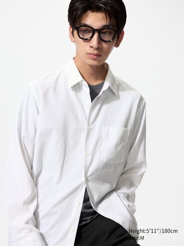 Uniqlo Broadcloth Shirt | Striped in Kuwait