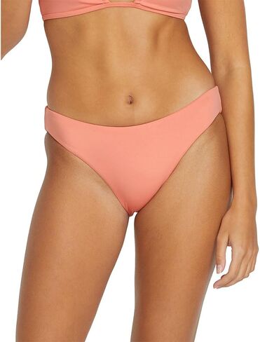 Volcom Women's Standard Simply Seamless Full Bikini Bottom, Black in Saudi Arabia