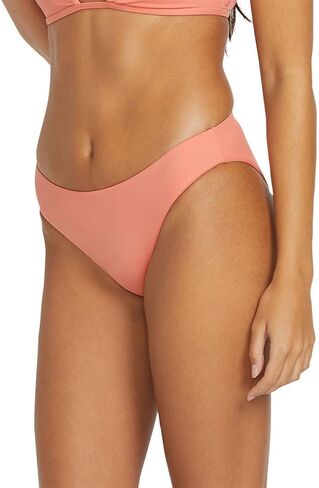 Volcom Women's Standard Simply Seamless Full Bikini Bottom, Black in Saudi Arabia