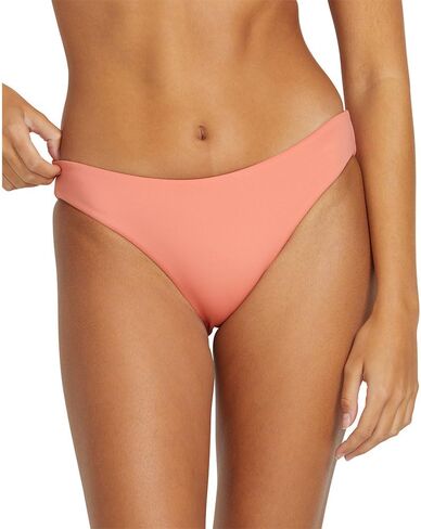 Volcom Women's Standard Simply Seamless Full Bikini Bottom, Black in Saudi Arabia