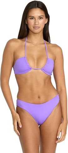 Volcom Women's Standard Simply Seamless Full Bikini Bottom, Black in Saudi Arabia