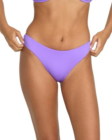 Volcom Women's Standard Simply Seamless Full Bikini Bottom, Black in Saudi Arabia