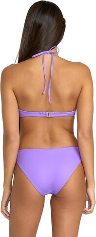 Volcom Women's Standard Simply Seamless Full Bikini Bottom, Black in Saudi Arabia