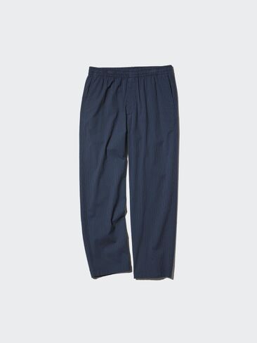 Uniqlo Stretch Easy Ankle Pants | Seersucker in Kuwait