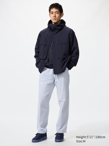 Uniqlo Stretch Easy Ankle Pants | Seersucker in Kuwait
