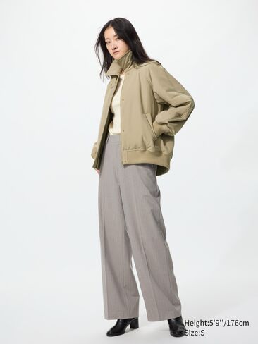 Uniqlo Smart Wide Pants | Striped | Tall in Saudi Arabia