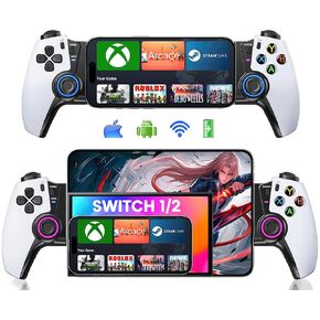 Okety Mobile Gaming Controller for Android/iPhone 15/16 Series - Switch 2/iPad Mini - Wireless Switch/OLED Controller مع Hall Effect Awysticks/Hall Prends ، Play Xbox Cloud ، Call of Duty ، Roblox ، Steam Link ، Geforce Now in Saudi Arabia