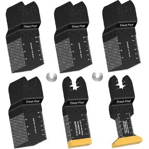15PCS Titanium Oscillating Multitool Blades, Oscillating Saw Blades Metal Cutting for Nails Wood Plastic and Hard Material Oscillating Tool Blades Kit fit Dewalt Rockwell Milwaukee Makita Bosch in Kuwait