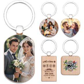 Custom Personalized Wooden Keychain Bulk, Carved & Printing Wood Keychains for School/Family/Promotion/Company Event in Saudi Arabia