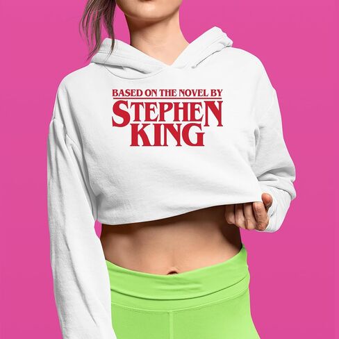 Based On The Novel by Stephen King Cropped Fleece Hoodie, Soft & Cozy Fabric, Trendy Fit, Stylish Pullover in Saudi Arabia