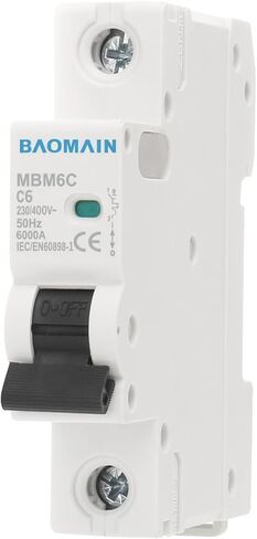 Baomain Miniature Circuit Breaker 1 Pole DZ47-63 C32 AC 230V 32Amp 400V DIN Rail Mounting in Saudi Arabia