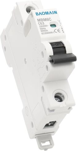 Baomain Miniature Circuit Breaker 1 Pole DZ47-63 C32 AC 230V 32Amp 400V DIN Rail Mounting in Saudi Arabia