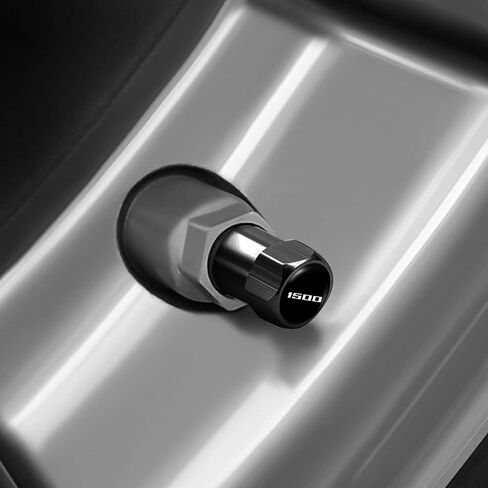 أغطية جذعية صمام الإطارات متوافقة مع ملحقات F Sport-fit F الرياضية لأغطية جذع إطارات السيارة. (فضي-F) in Kuwait