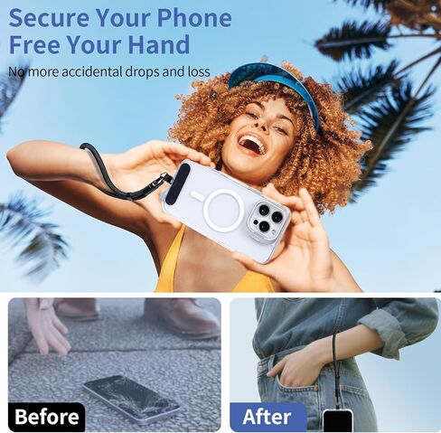 2 حزمة حبل الهاتف لحالة الهواتف المحمولة ، حزام معصم الهاتف للحالة ، حبل معصم حزام الهاتف المحمول للنساء والرجال in Kuwait