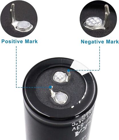 50V 10000UF Snap in Aluminum Electrolytic Capacitor 30x50mm(1.2 * 2inches) for Power Amplifier and Filter Audio, Through Hole Capacitor compatiable to Car Audio (50V 100000UF) in Saudi Arabia