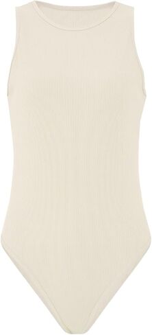Alexis Leroy Women's Bodysuits Mock Neck Short Sleeve Tops Tummy Control Body Shaper Going Out Tops in Saudi Arabia